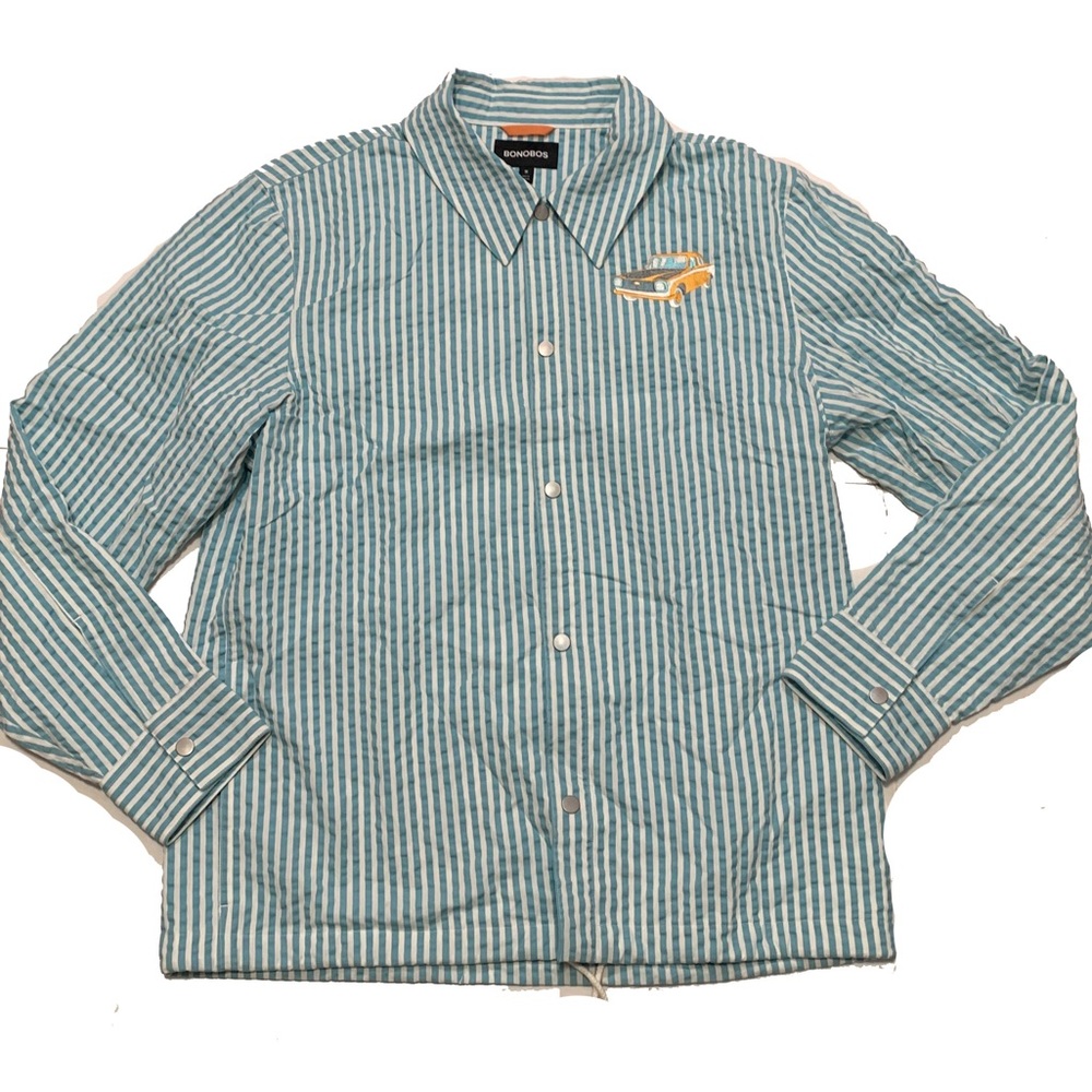 M / Bonobos Striped Shirt Jacket